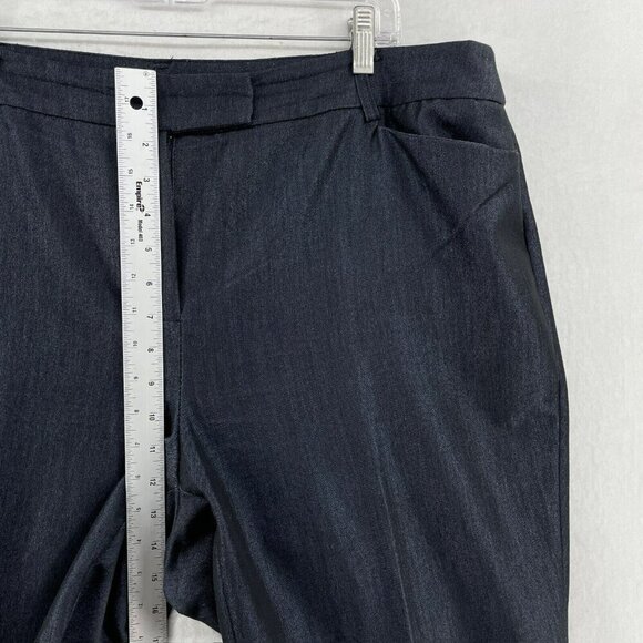 Roz & Ali Pants Women's Sz 18 Black Straight Leg High-Rise Pockets Stretch - Picture 4 of 12